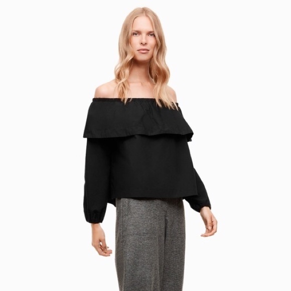 Aritzia off the shoulder blouse size: xxs - Picture 1 of 5